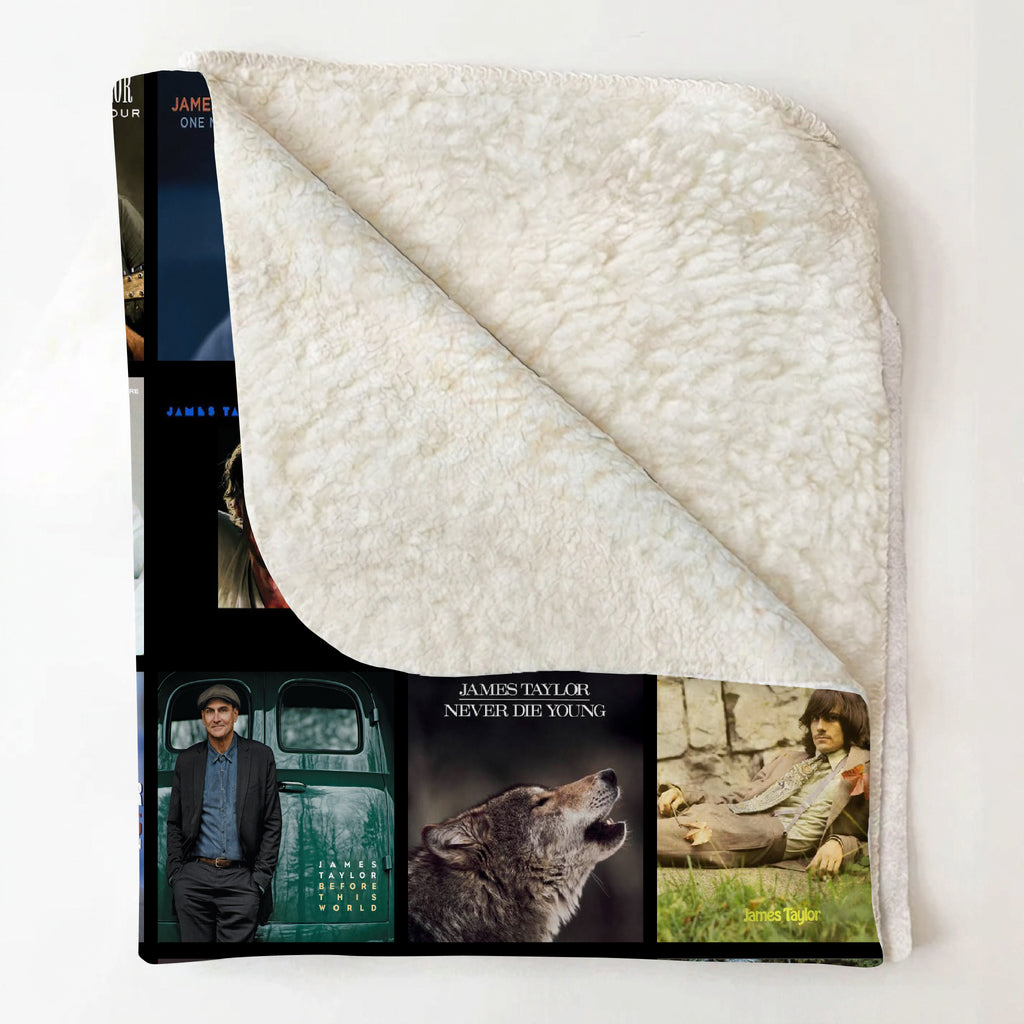 James Taylor Sherpa Blanket - A Warm Folk-Rock Tribute for True Fans