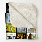 Genesis Albums Collage Sherpa Blanket - A Unique Christmas Find for All Fans