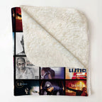 Usher Albums Collage Sherpa Blanket - A Unique Christmas Find for All Fans