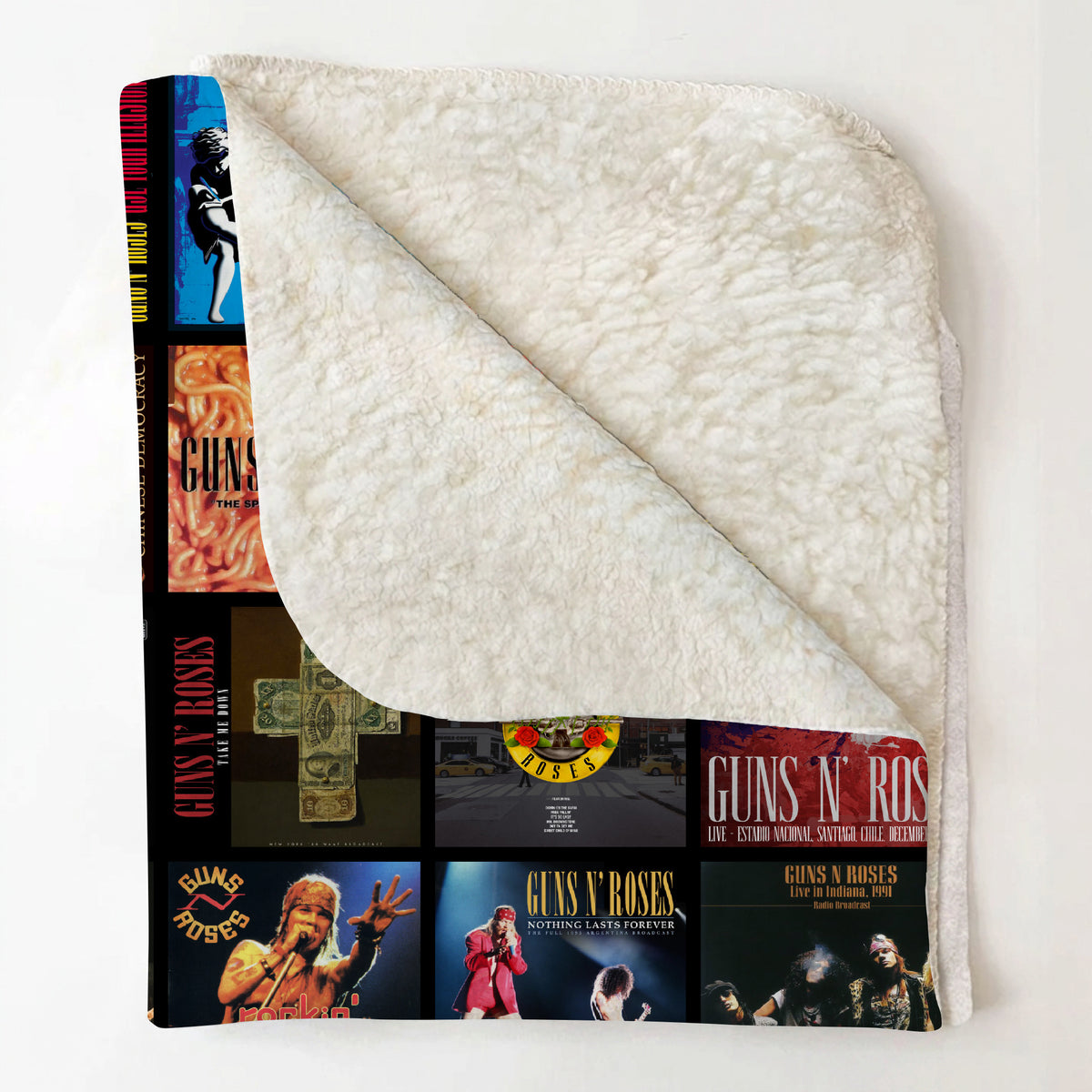 Guns N’ Roses Sherpa Blanket – A Loud, Wild Flashback to Rock’s Most Explosive Era