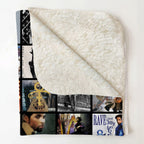 Prince Albums Collage Sherpa Blanket - Unique Gift for Music Fans