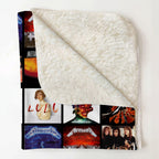 Metallica Albums Collage Sherpa Blanket - Unique Gift for Music Fans