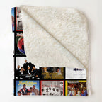 New Edition Albums Collage Sherpa Blanket - A Unique Christmas Find for All Fans