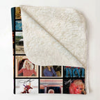 Dolly Parton Albums Collage Sherpa Blanket - Unique Gift for Music Fans