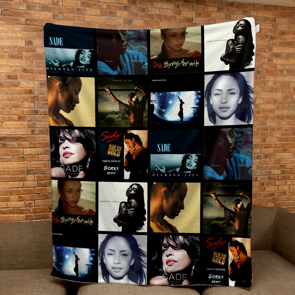 Sade Albums Collage Sherpa Blanket - A Unique Christmas Find for All Fans