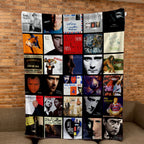 Phil Collins Albums Collage Sherpa Blanket - A Unique Christmas Find for All Fans