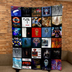 Toto Albums Collage Sherpa Blanket - A Unique Christmas Find for All Fans