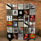 Led Zeppelin Albums Collage Sherpa Blanket - Unique Gift for Music Fans