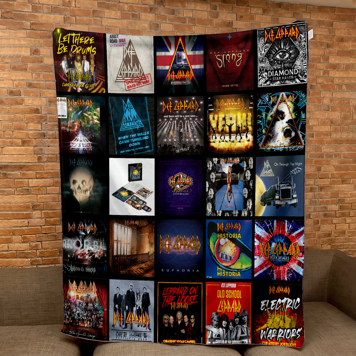 Def Leppard Sherpa Blanket - A High-Energy Rock Tribute for True Fans
