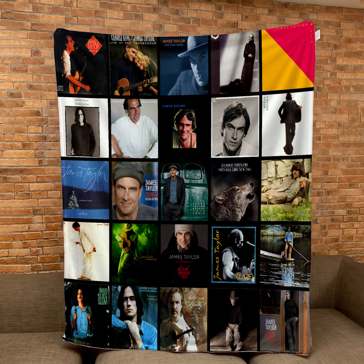 James Taylor Sherpa Blanket - A Warm Folk-Rock Tribute for True Fans