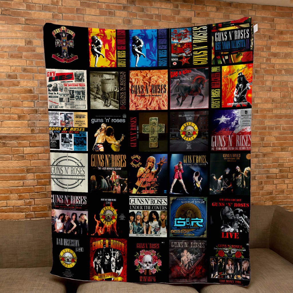 Guns N’ Roses Sherpa Blanket – A Loud, Wild Flashback to Rock’s Most Explosive Era