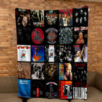 Rose Tattoo Albums Collage Sherpa Blanket - A Unique Christmas Find for All Fans