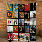 The Strokes Albums Collage Sherpa Blanket - An Indie-Rock Revival Tribute for True Fans