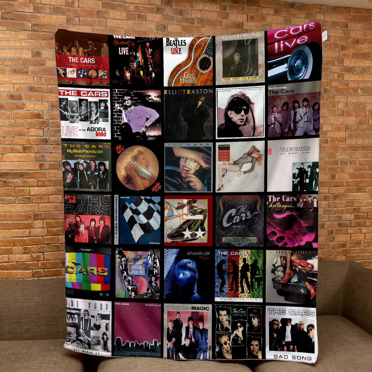 The Cars Albums Collage Sherpa Blanket - A Unique Christmas Find for All Fans
