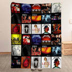 Metallica Albums Collage Sherpa Blanket - Unique Gift for Music Fans
