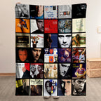 Phil Collins Albums Collage Sherpa Blanket - A Unique Christmas Find for All Fans