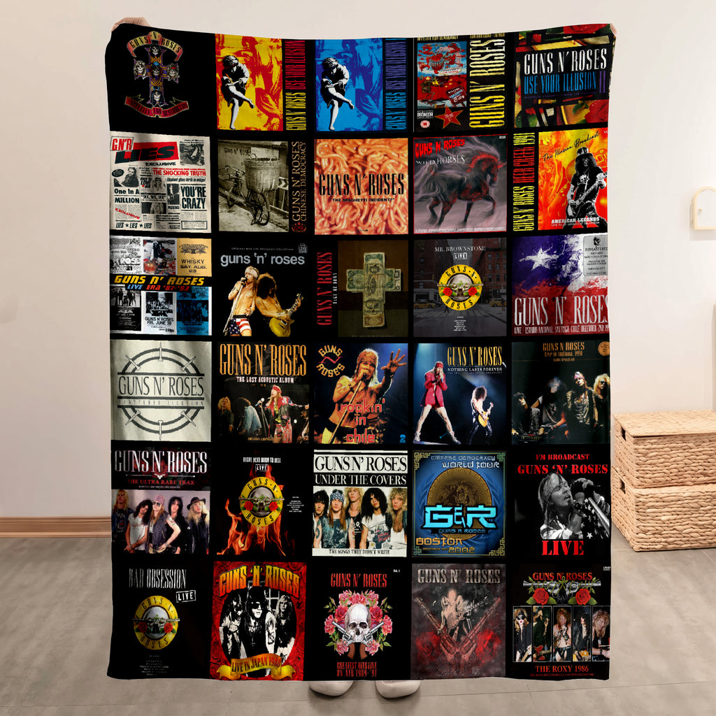 Guns N’ Roses Sherpa Blanket – A Loud, Wild Flashback to Rock’s Most Explosive Era
