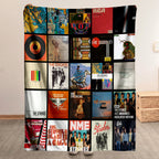 The Strokes Albums Collage Sherpa Blanket - An Indie-Rock Revival Tribute for True Fans