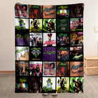 Poison Classics Albums Collage Sherpa Blanket - Unique Gift for Music Fans