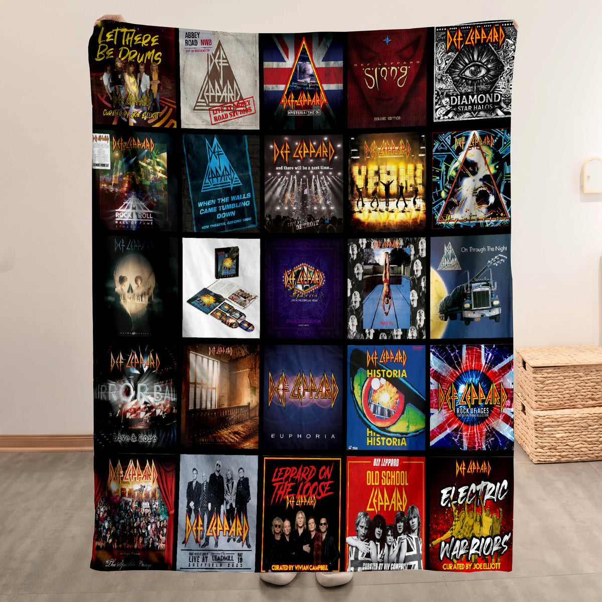Def Leppard Sherpa Blanket - A High-Energy Rock Tribute for True Fans