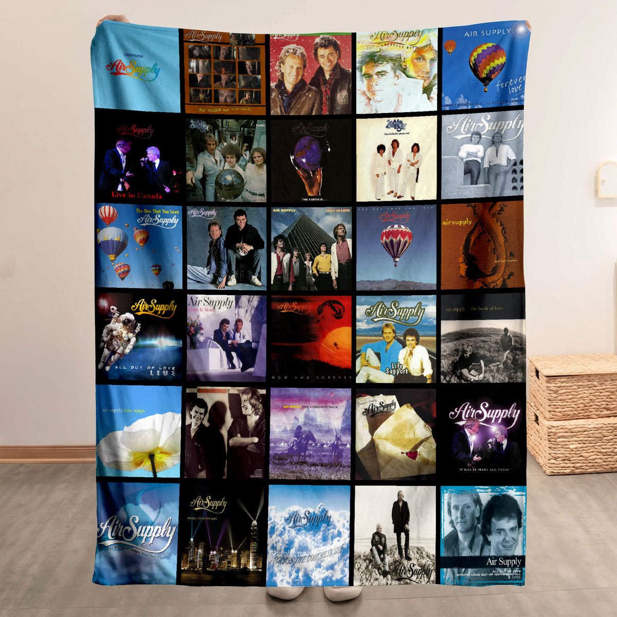 Air Supply Albums Collage Sherpa Blanket - A Unique Christmas Find for All Fans