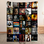 Bruce Springsteen Albums Collage Sherpa Blanket - A Warm Tribute to The Boss