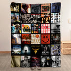 Bon Jovi Albums Collage Sherpa Blanket - A Unique Christmas Find for All Rock Fans