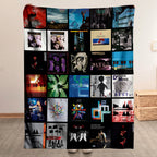 Depeche Mode Albums Collage Sherpa Blanket - A Unique Gift for Alternative Rock Fans