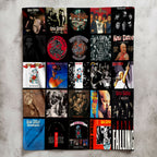 Rose Tattoo Albums Collage Sherpa Blanket - A Unique Christmas Find for All Fans