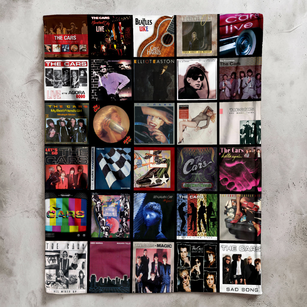 The Cars Albums Collage Sherpa Blanket - A Unique Christmas Find for All Fans