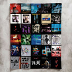 Depeche Mode Albums Collage Sherpa Blanket - A Unique Gift for Alternative Rock Fans