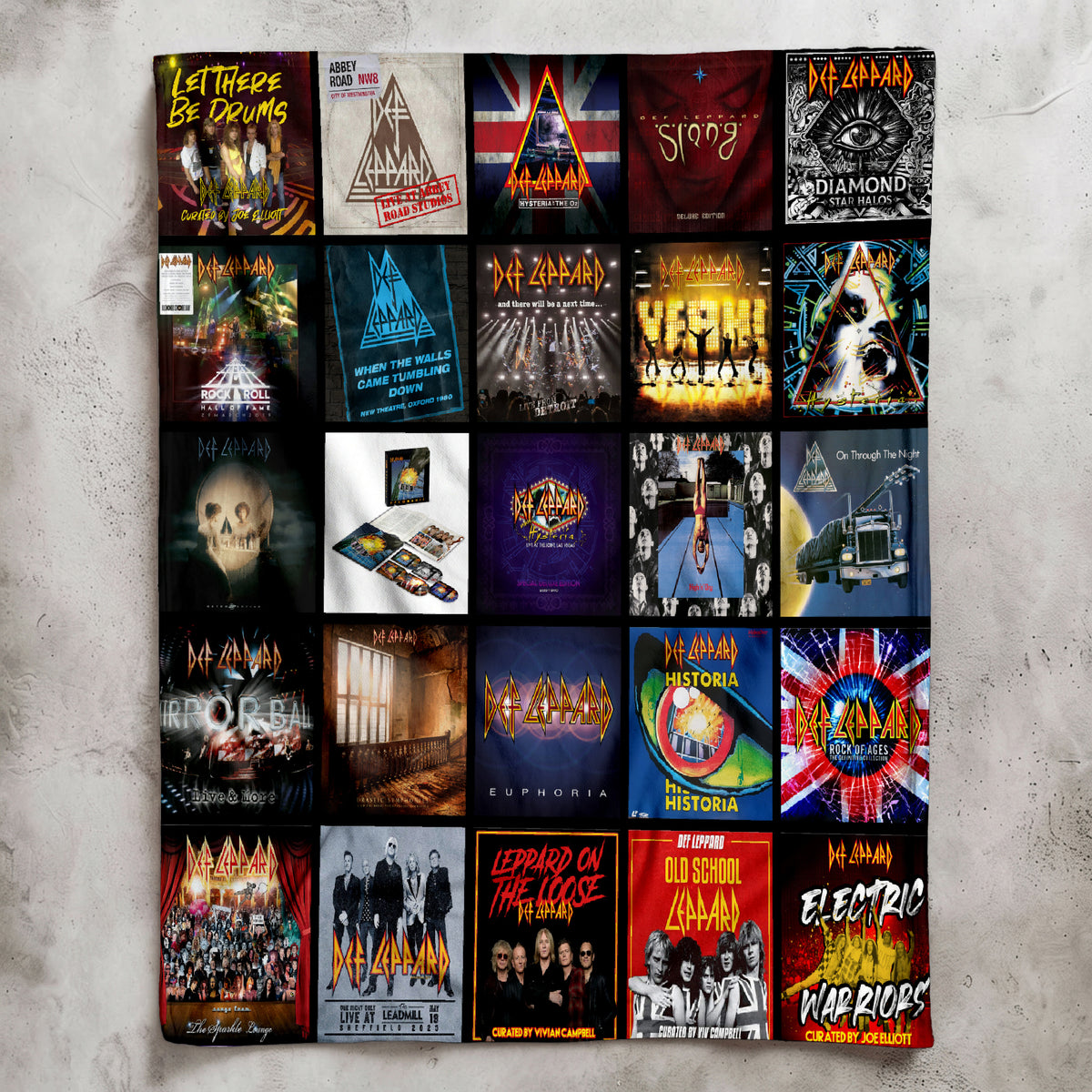 Def Leppard Sherpa Blanket - A High-Energy Rock Tribute for True Fans