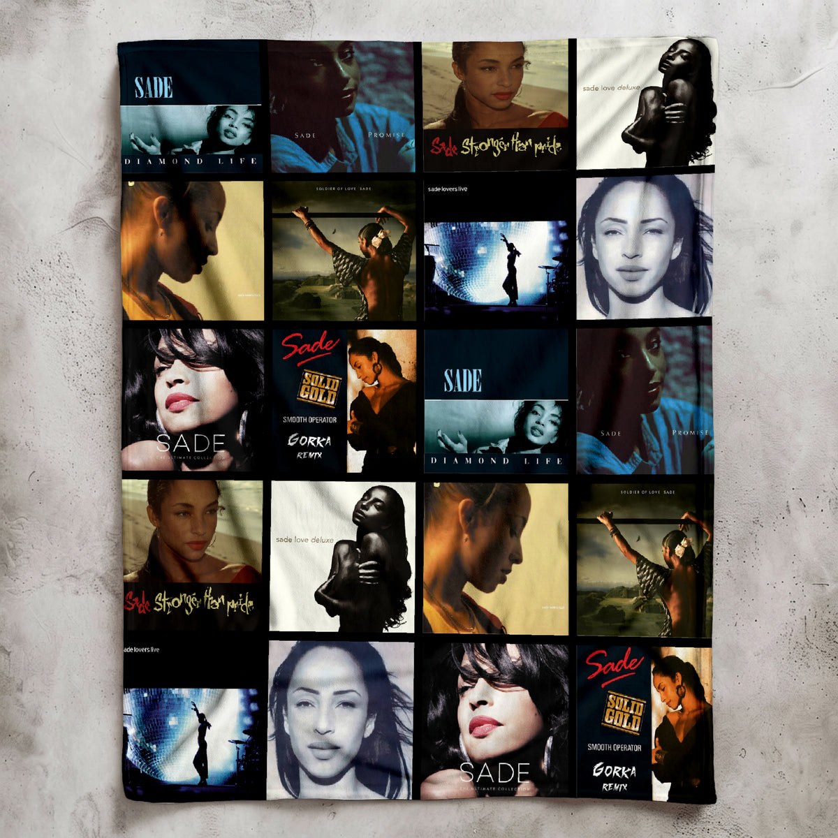 Sade Albums Collage Sherpa Blanket - A Unique Christmas Find for All Fans