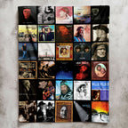Willie Nelson Albums Collage Sherpa Blanket - A Unique Christmas Find for All Fans