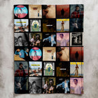 Harry Styles Albums Collage Sherpa Blanket - A Unique Christmas Find for All Fans