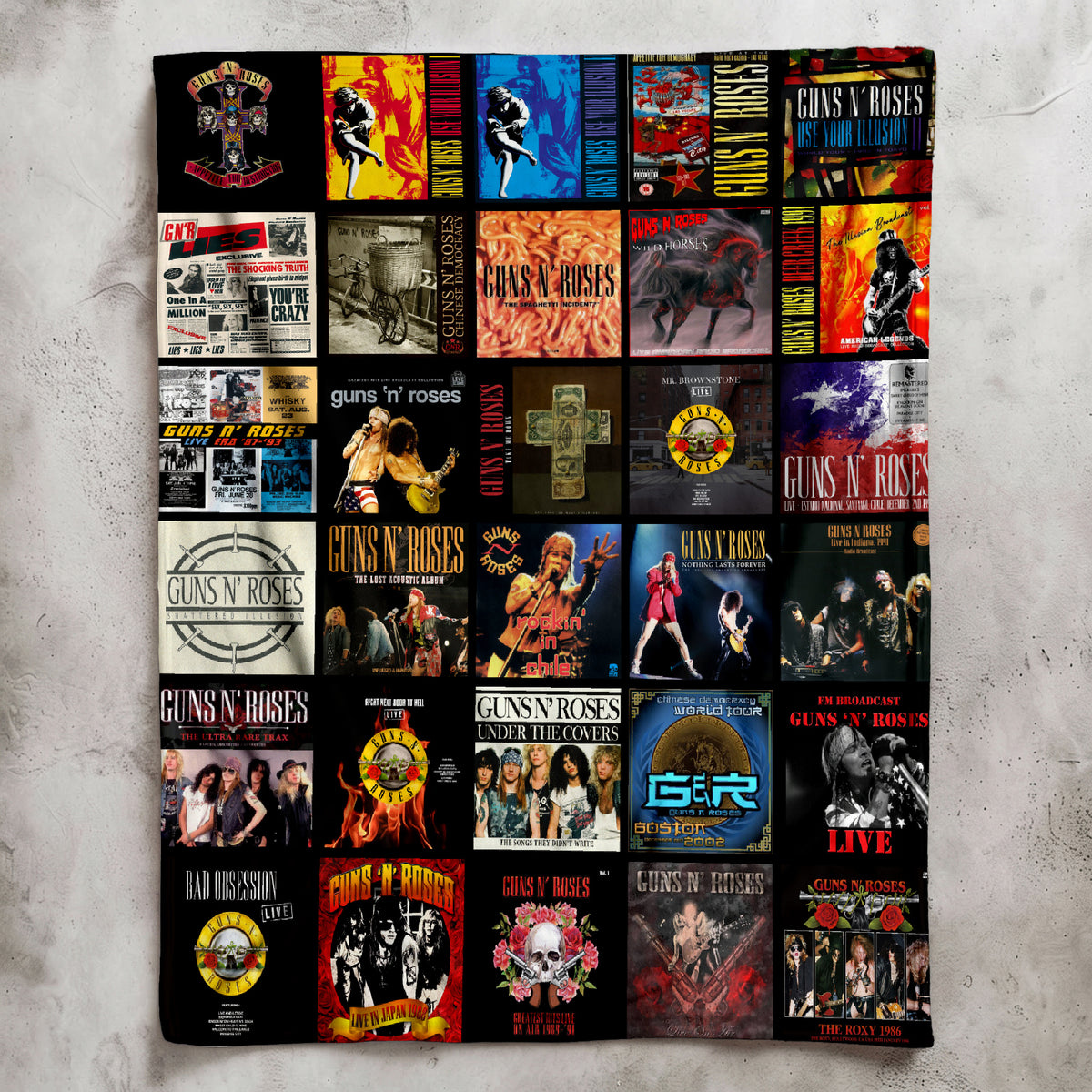 Guns N’ Roses Sherpa Blanket – A Loud, Wild Flashback to Rock’s Most Explosive Era