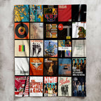 The Strokes Albums Collage Sherpa Blanket - An Indie-Rock Revival Tribute for True Fans