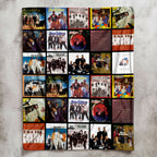 New Edition Albums Collage Sherpa Blanket - A Unique Christmas Find for All Fans
