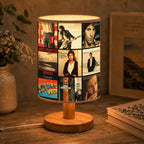 Bruce Springsteen Albums Collage Fabric Lamp - Unique Home Decor Gift for Music Fans