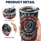 GD Ripple Lyrics 20Oz Tumbler - Deadhead Unique Gift