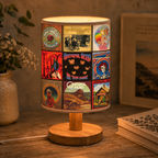 Grateful Dead Albums Collage Fabric Lamp - Unique Home Decor Gift for Music Fans