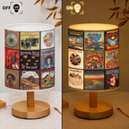 Grateful Dead Albums Collage Fabric Lamp - Unique Home Decor Gift for Music Fans