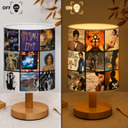 Prince Albums Collage Fabric Lamp - Unique Home Decor Gift for Music Fans