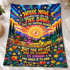 Eyes of the World Sherpa Blanket - Unique Gift for Deadhead Music Fans