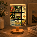 The Beatles Albums Collage Fabric Lamp - Unique Home Decor Gift for Music Fans