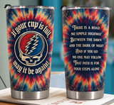 GD Ripple Lyrics 20Oz Tumbler - Deadhead Unique Gift