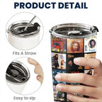 90s Hip-Hop & R&B Essential Albums Collage 20Oz Tumbler - Unique Gift For Music Fans