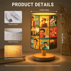 Elvis Presley Albums Collage Fabric Lamp - Unique Home Decor Gift for Music Fans