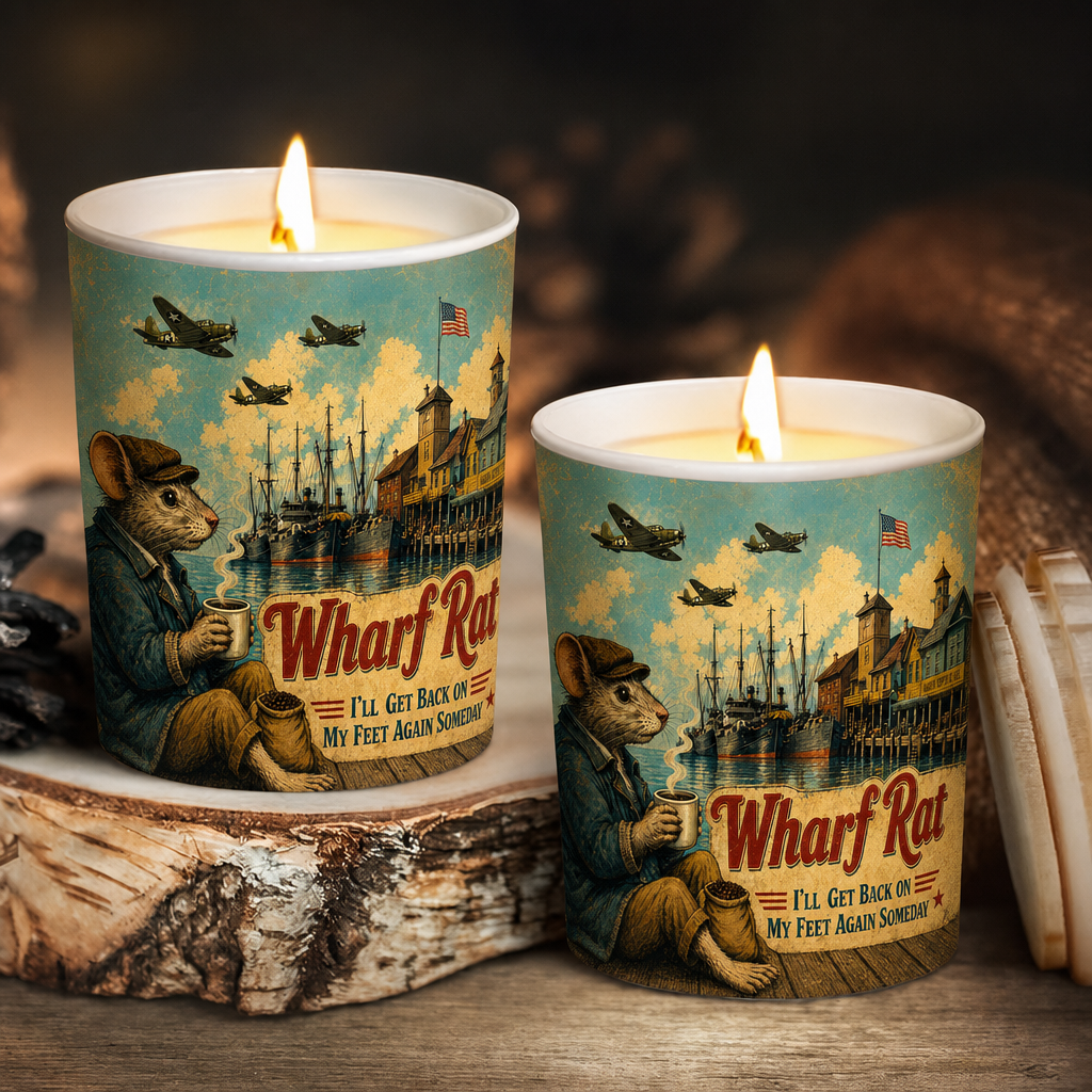 Wharf Rat Scented Candle - Unique Christmas Gift for Grateful Dead Fans