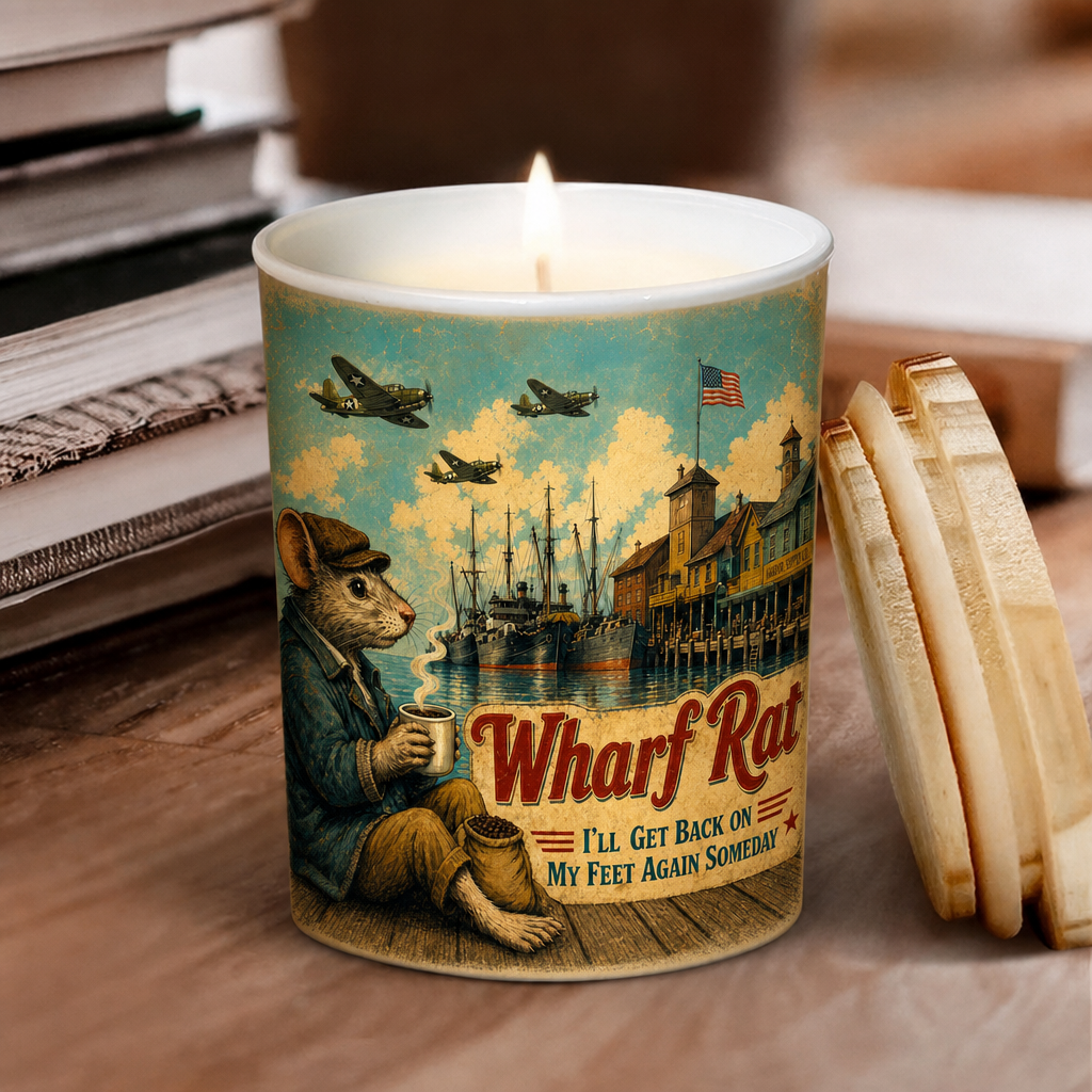 Wharf Rat Scented Candle - Unique Christmas Gift for Grateful Dead Fans